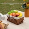 Wickerwise Double Handle Woodchip Basket with White Liner QI004651W.M - alternate 3